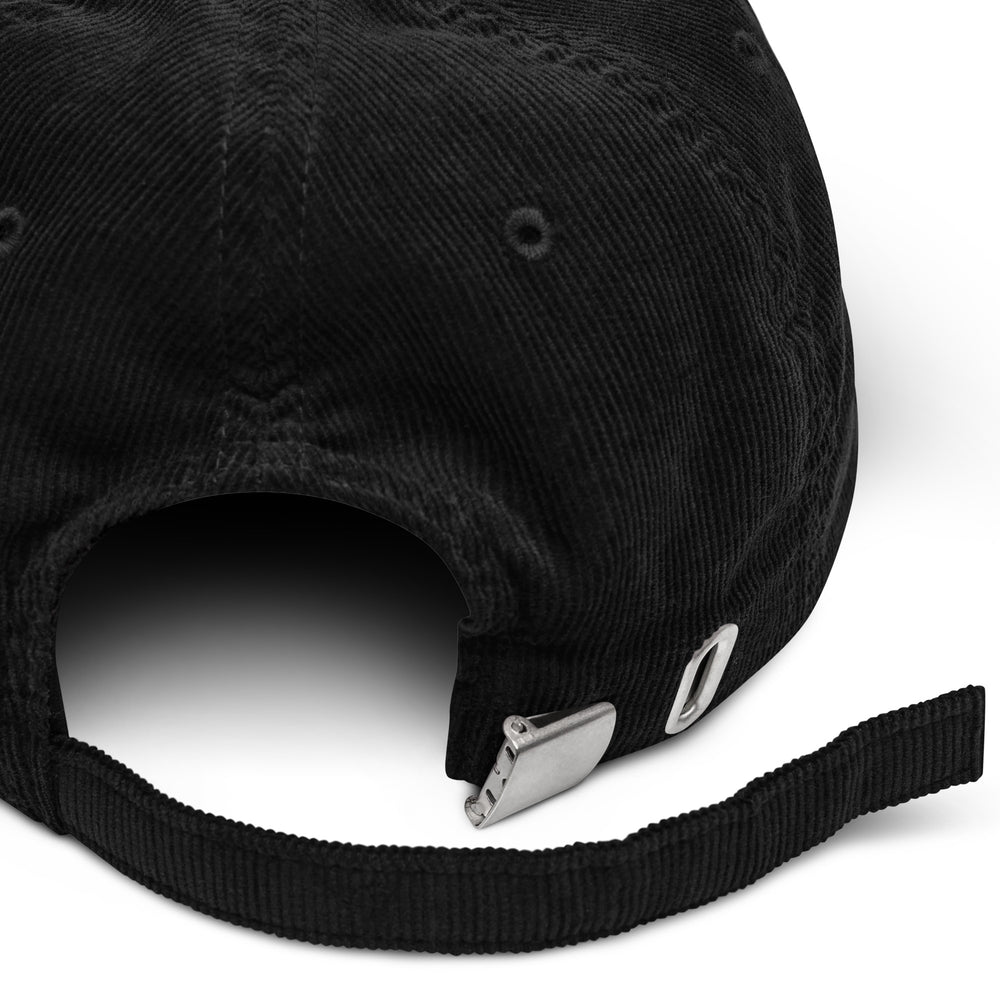 Queer Embroidered Corduroy Hat (Black) - Bianca's Design Shop