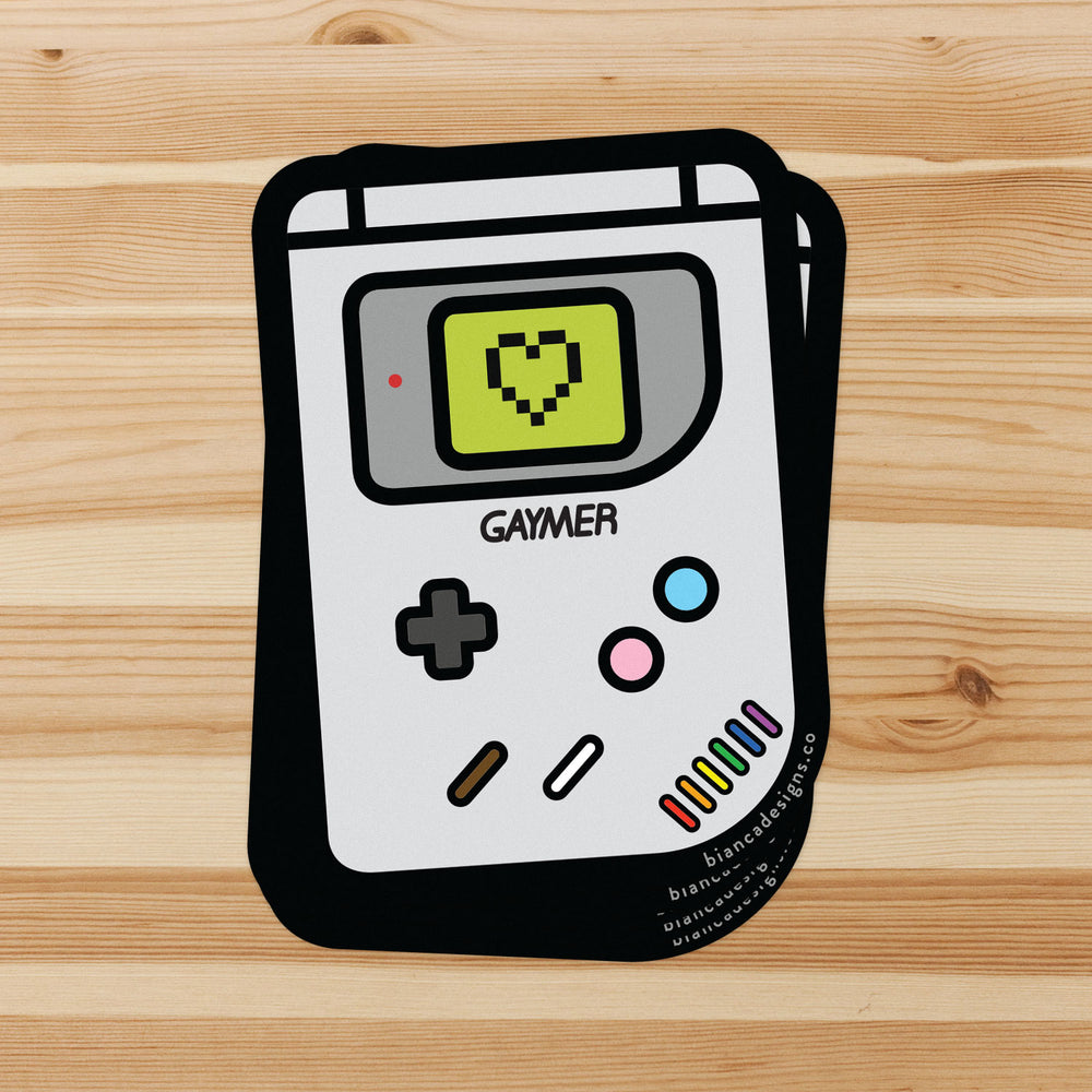 Gaymer Console Sticker - Bianca's Design Shop