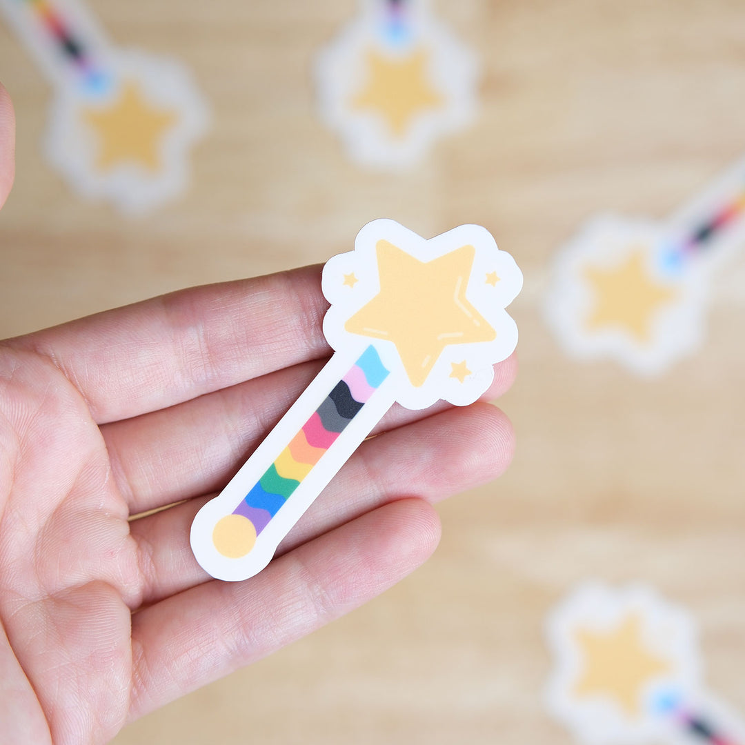 Inclusive Magic Wand Sticker - Bianca's Design Shop