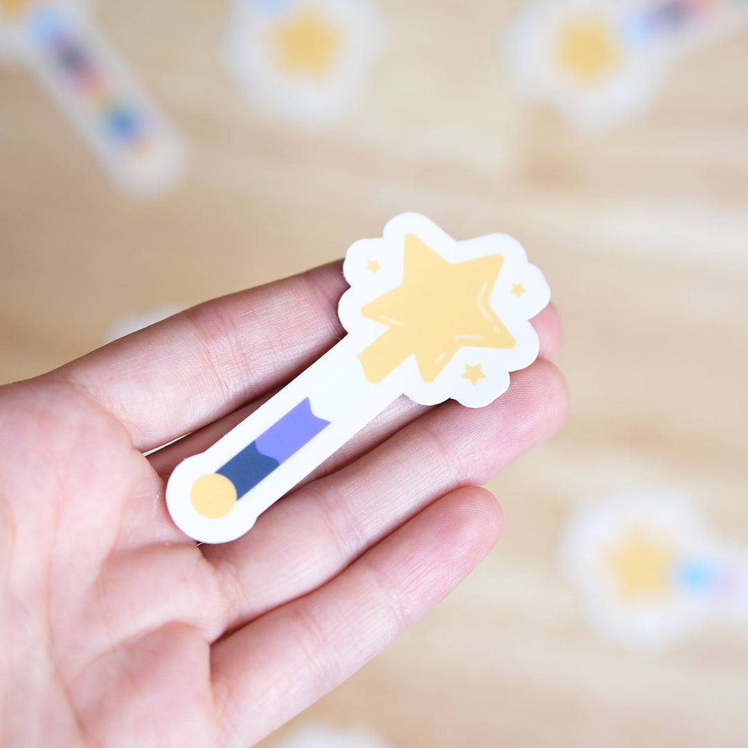 Nonbinary Magic Wand Sticker - Bianca's Design Shop