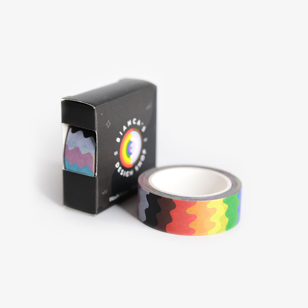 Wavy Inclusive Pride Washi Tape - Bianca's Design Shop