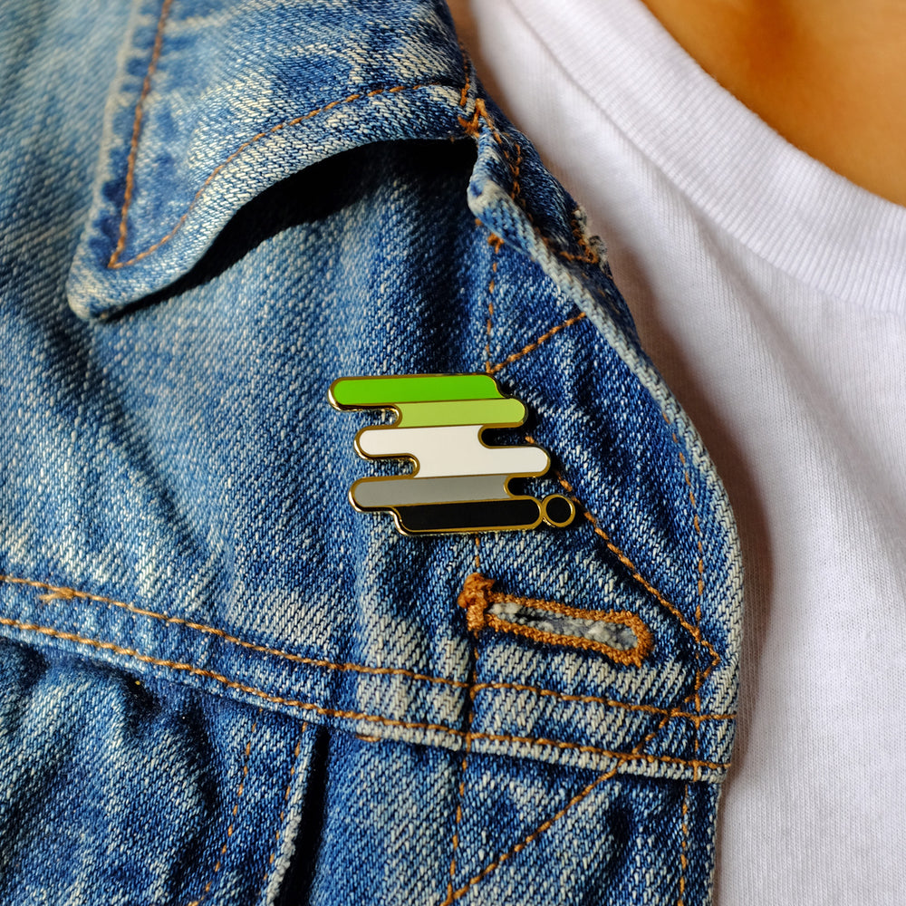 Aromantic Pride Pin - Bianca's Design Shop