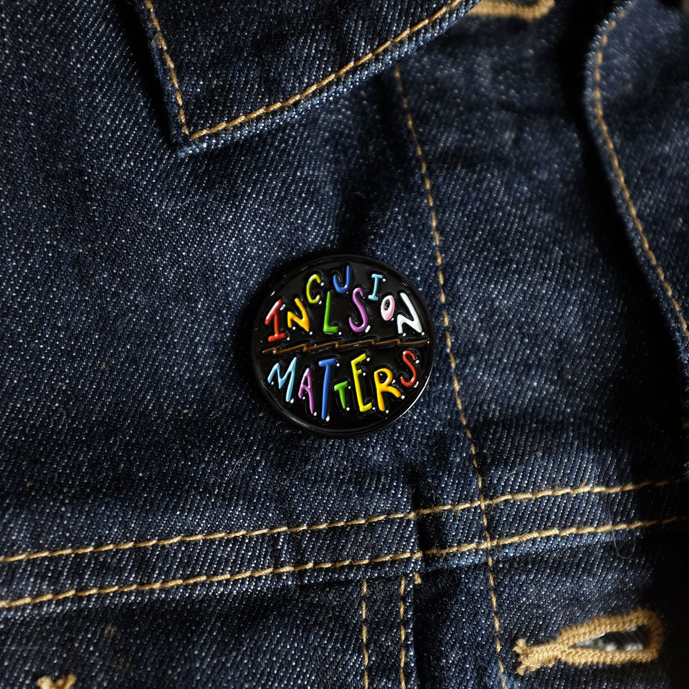 Inclusion Matters Rainbow Pin - Bianca's Design Shop