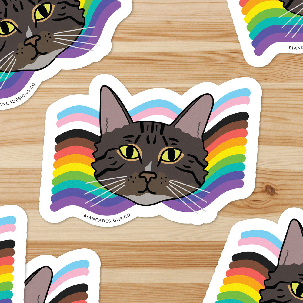 Michaelangelo Rainbow Sticker - Bianca's Design Shop