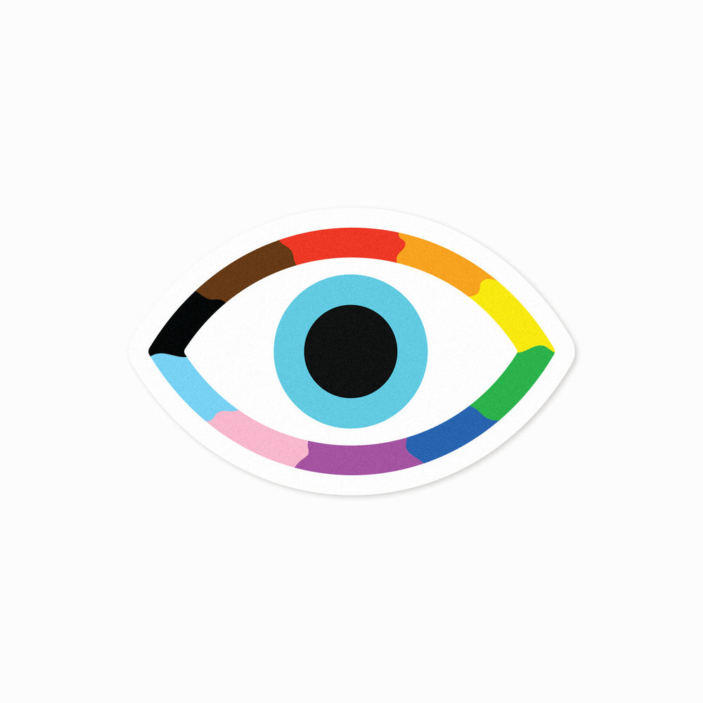 Queer Evil Eye Sticker - Evil Eye - Bianca's Design Shop