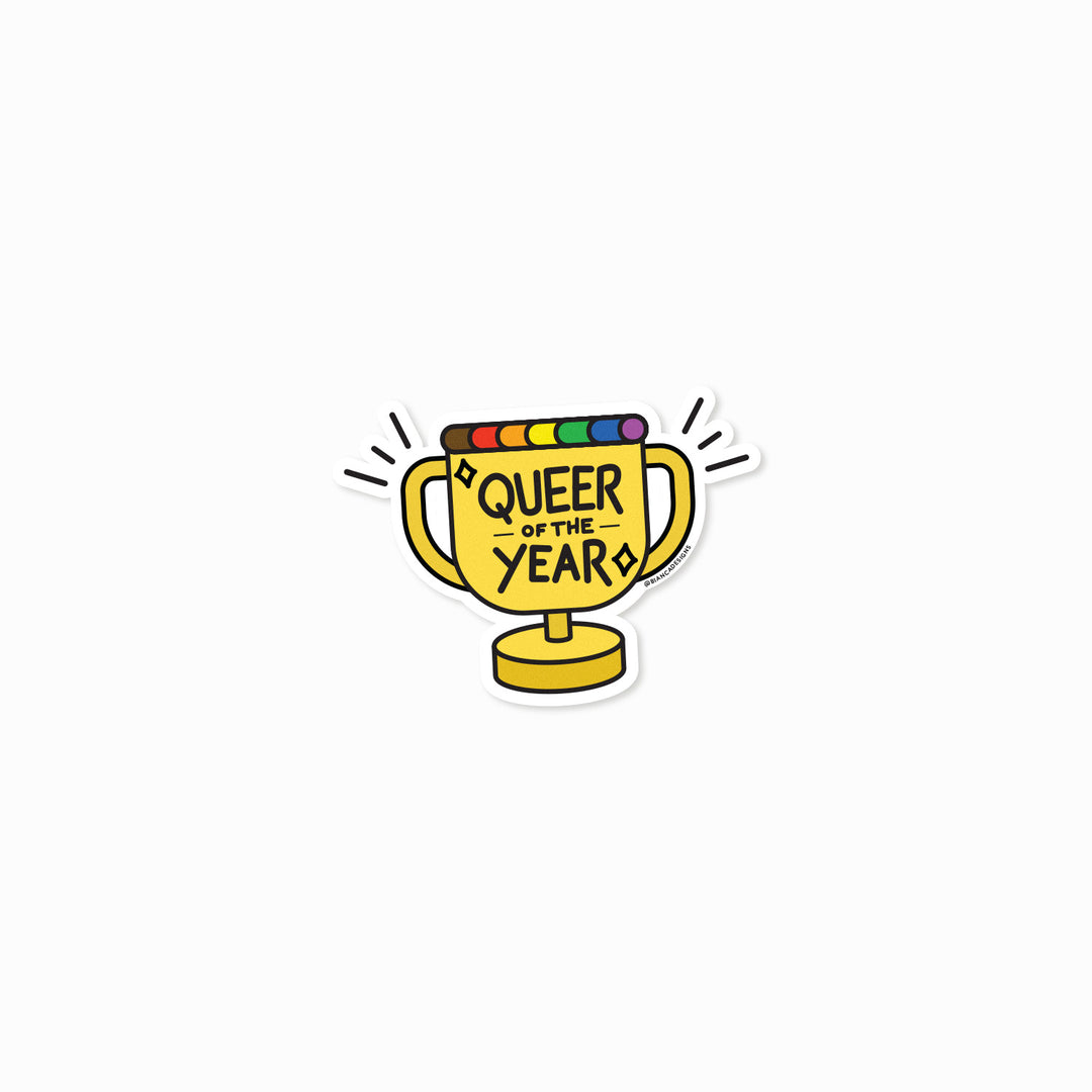 Queer of the Year Sticker - Bianca's Design Shop