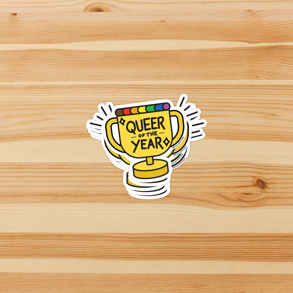 Queer of the Year Sticker - Bianca's Design Shop