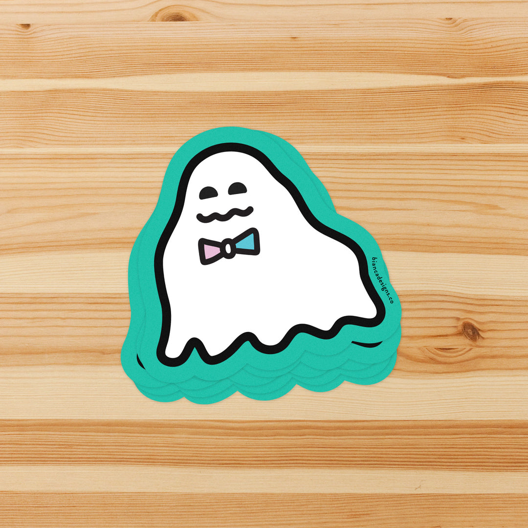 Charlie Trans Ghost Sticker (Chill)