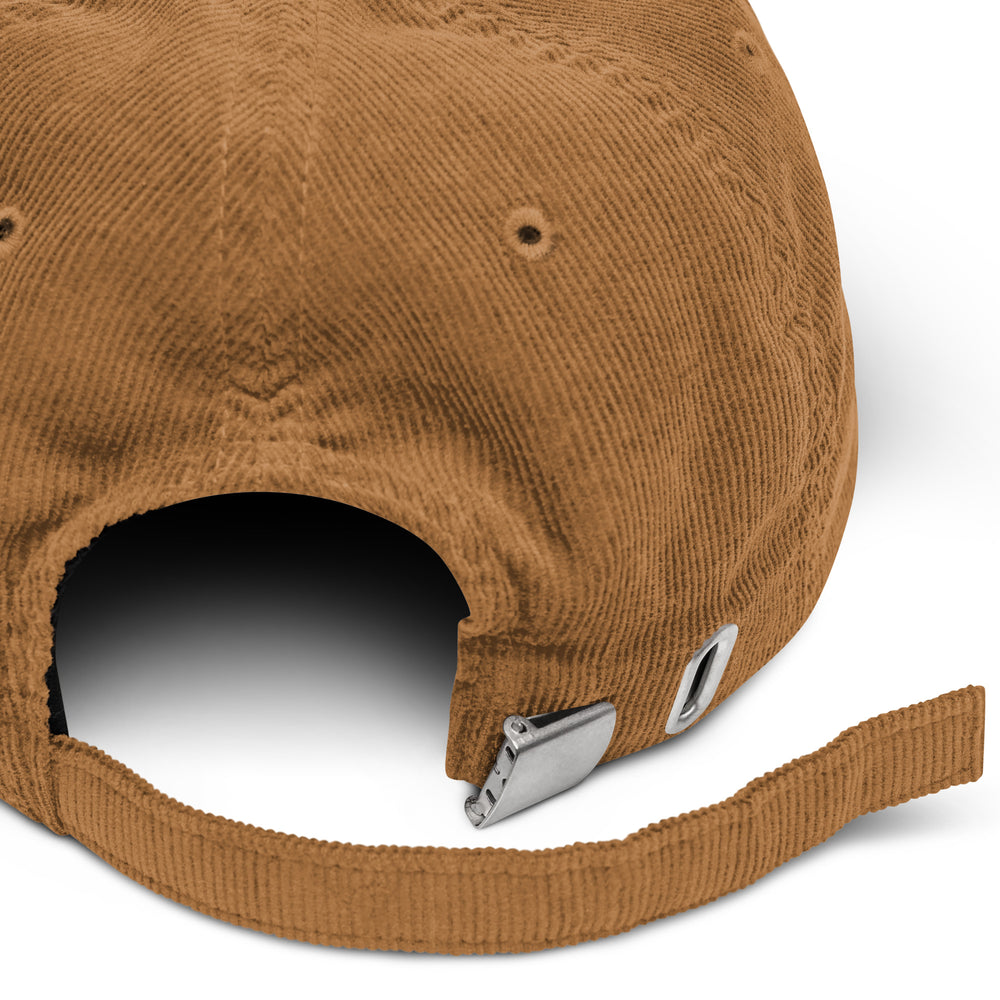 Queer Embroidered Corduroy Hat (Camel) - Bianca's Design Shop