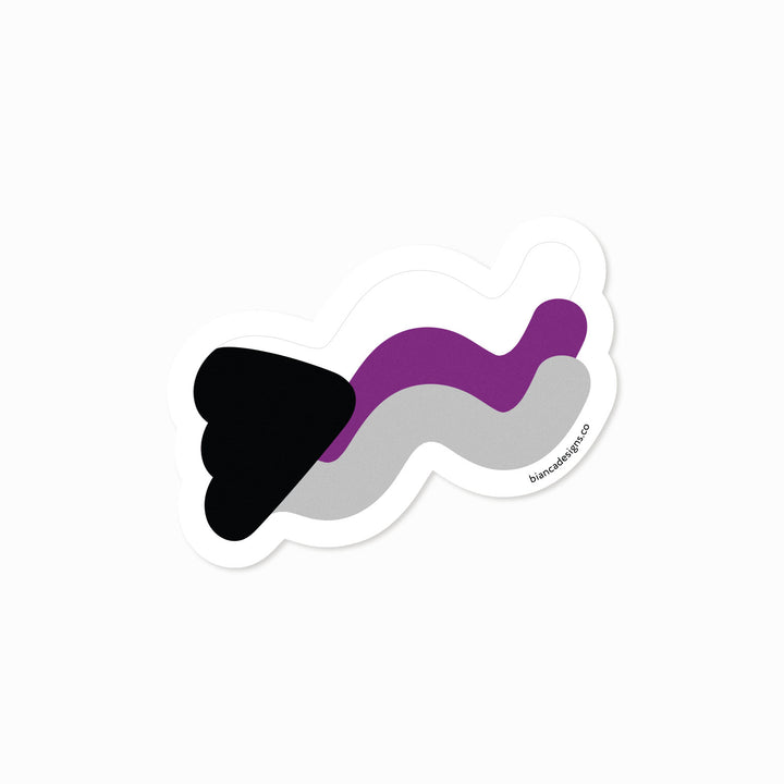 Demisexual Squiggly Pride Sticker - Bianca's Design Shop