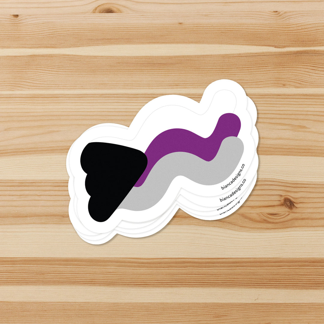 Demisexual Squiggly Pride Sticker - Bianca's Design Shop