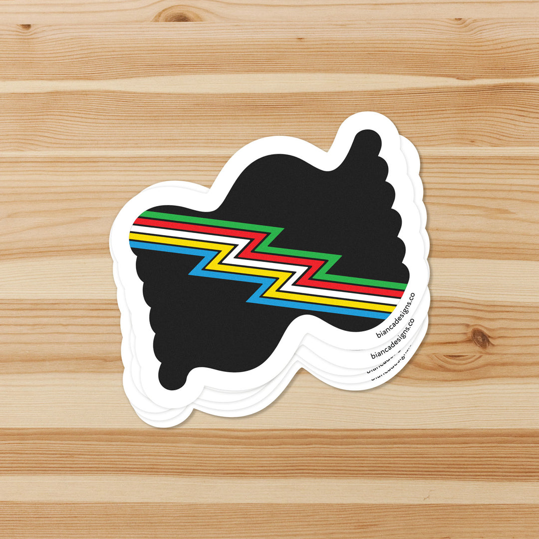 Disability Squiggly Pride Sticker