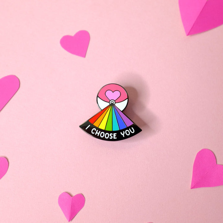 I Choose You Loveball Pin - Bianca's Design Shop