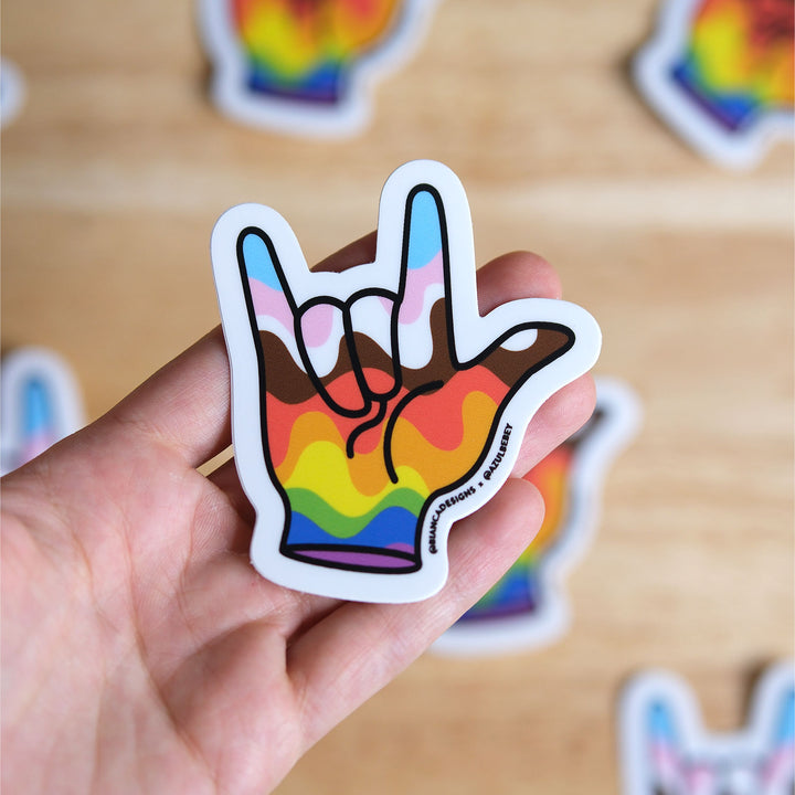 I Love You in ASL Sticker