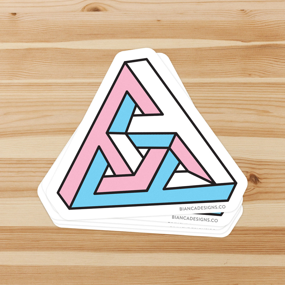 Impossibly Trans Pride Sticker - Bianca's Design Shop