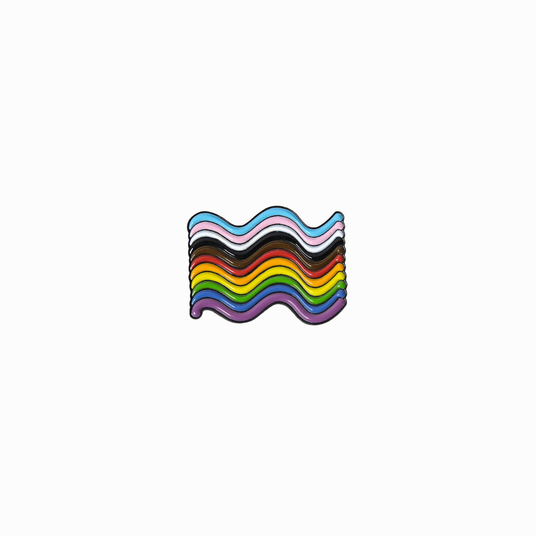 Inclusive Squiggly Pride Pin