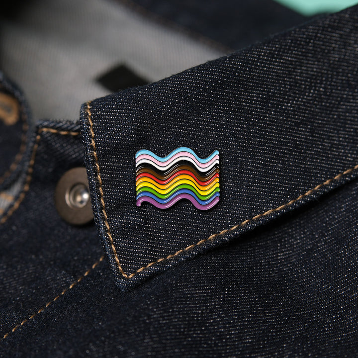 Inclusive Squiggly Pride Pin