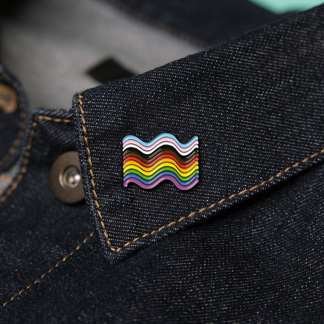 Inclusive Squiggly Pride Pin - Bianca's Design Shop