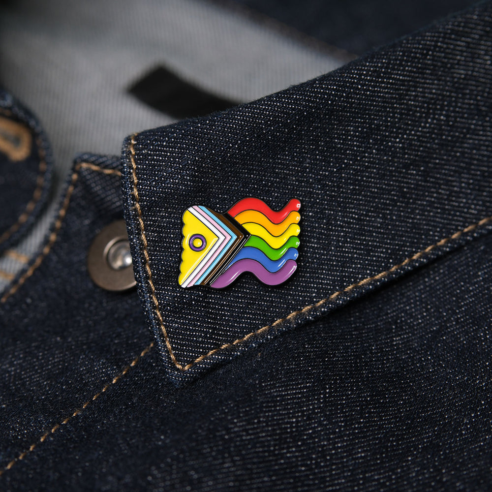 Intersex-Inclusive Squiggly Pride Pin - Bianca's Design Shop