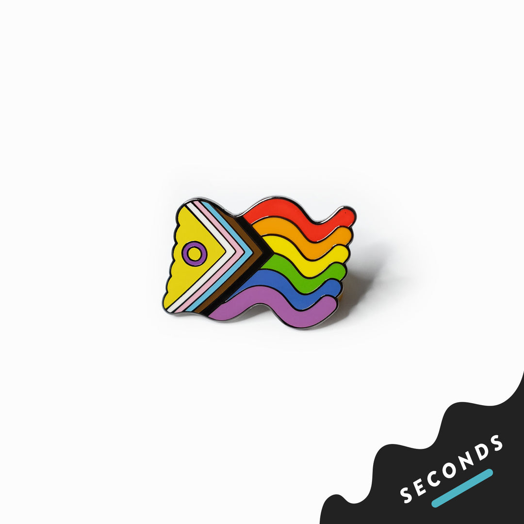 Seconds Sale - Intersex-Inclusive Squiggly Pride Pin