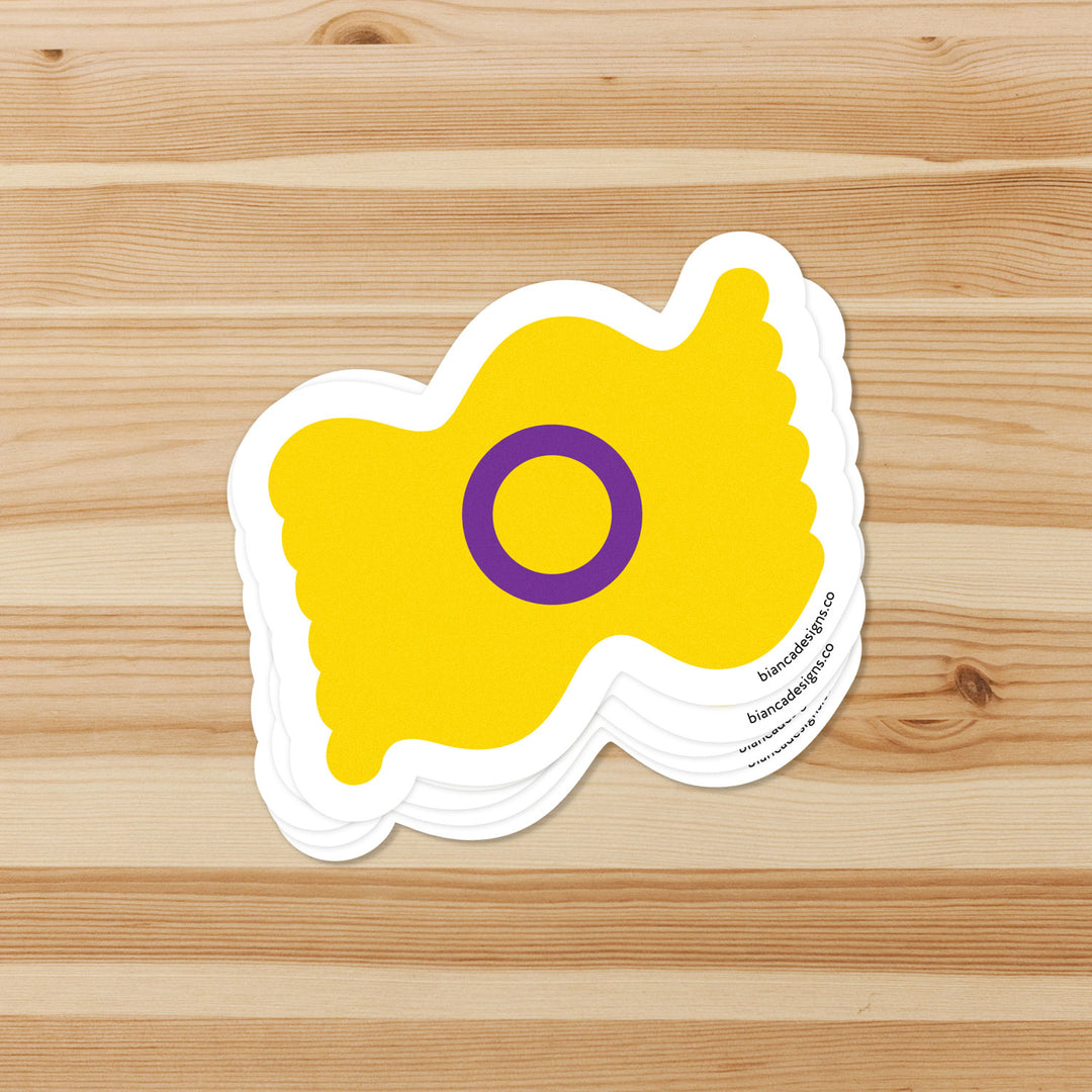 Intersex Squiggly Pride Sticker - Bianca's Design Shop