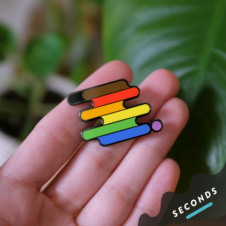 Imperfect QPOC Pride Pin - Bianca's Design Shop