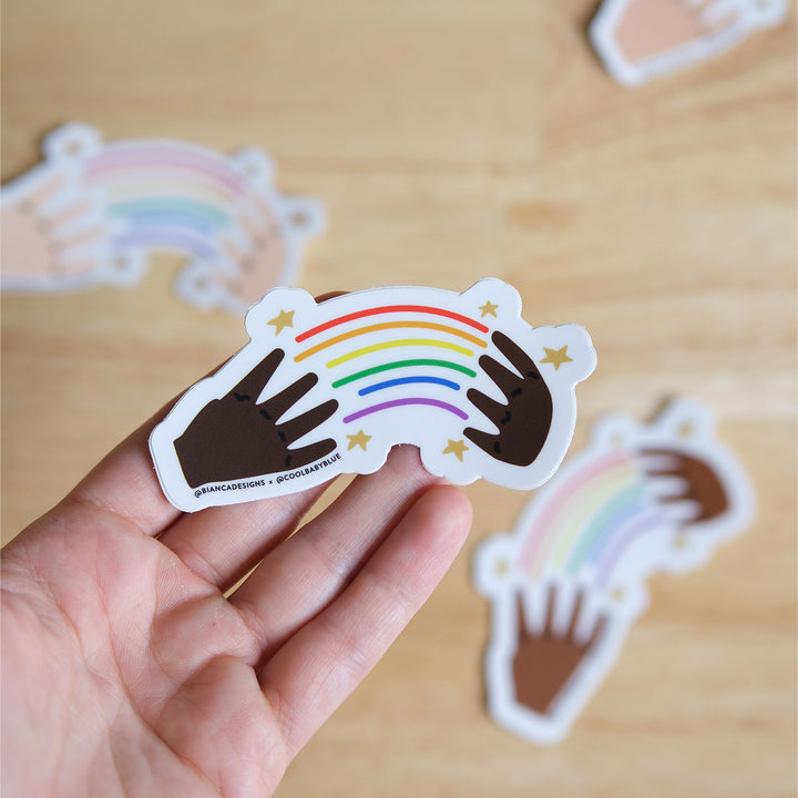 Rainbow in ASL Sticker
