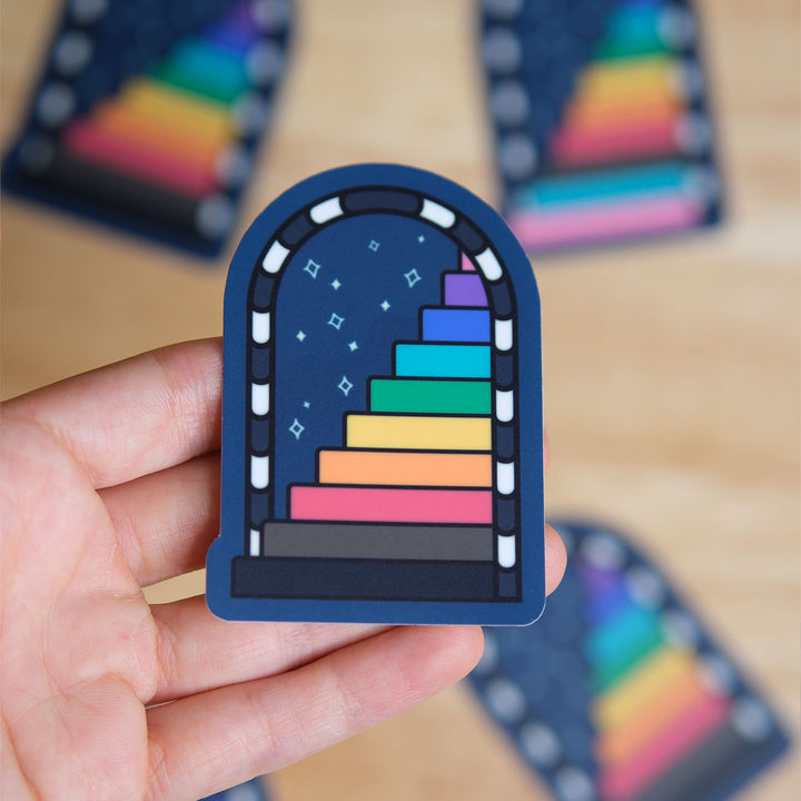 Mystical Rainbow Staircase Sticker