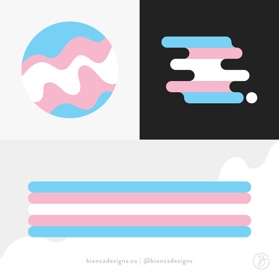 Transgender Pride Design by Bianca Designs