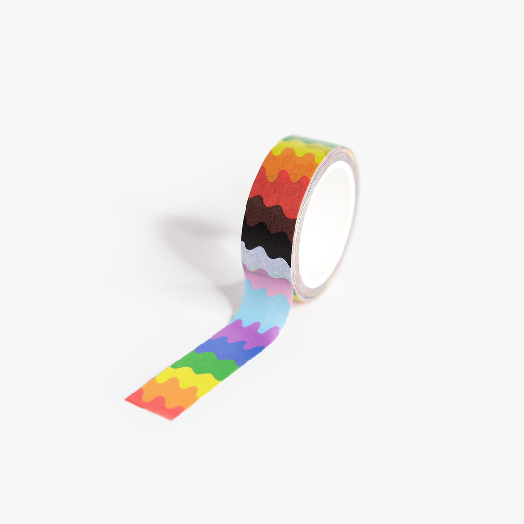 Wavy Inclusive Pride Washi Tape