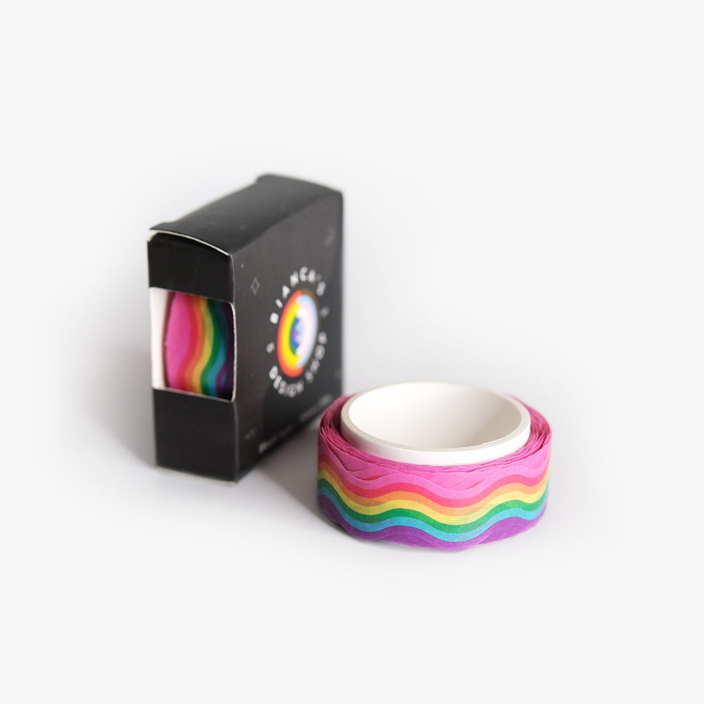 Wavy LGBTQ Pride Washi Tape - Bianca's Design Shop