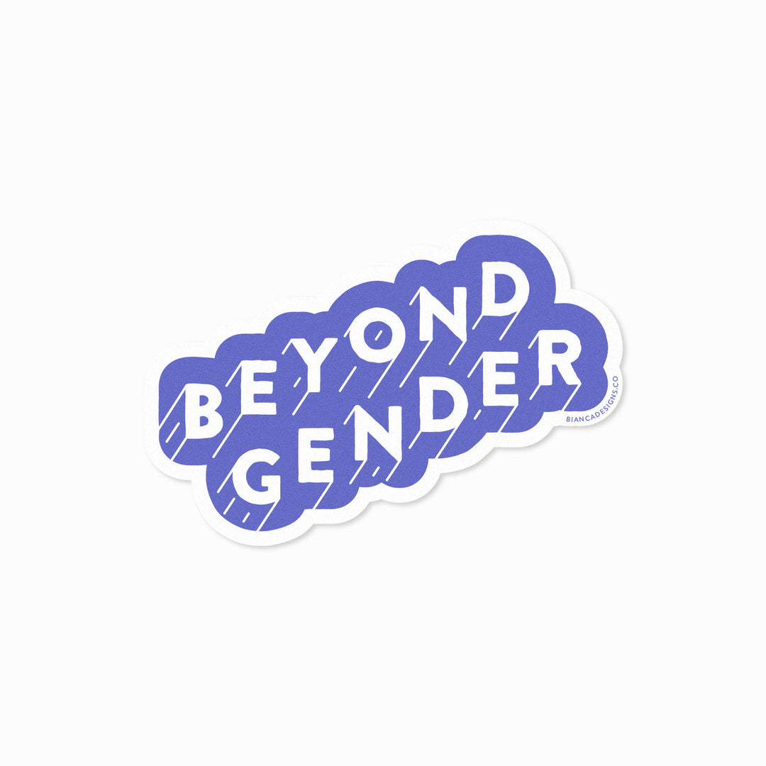 Beyond Gender Sticker by Bianca Designs