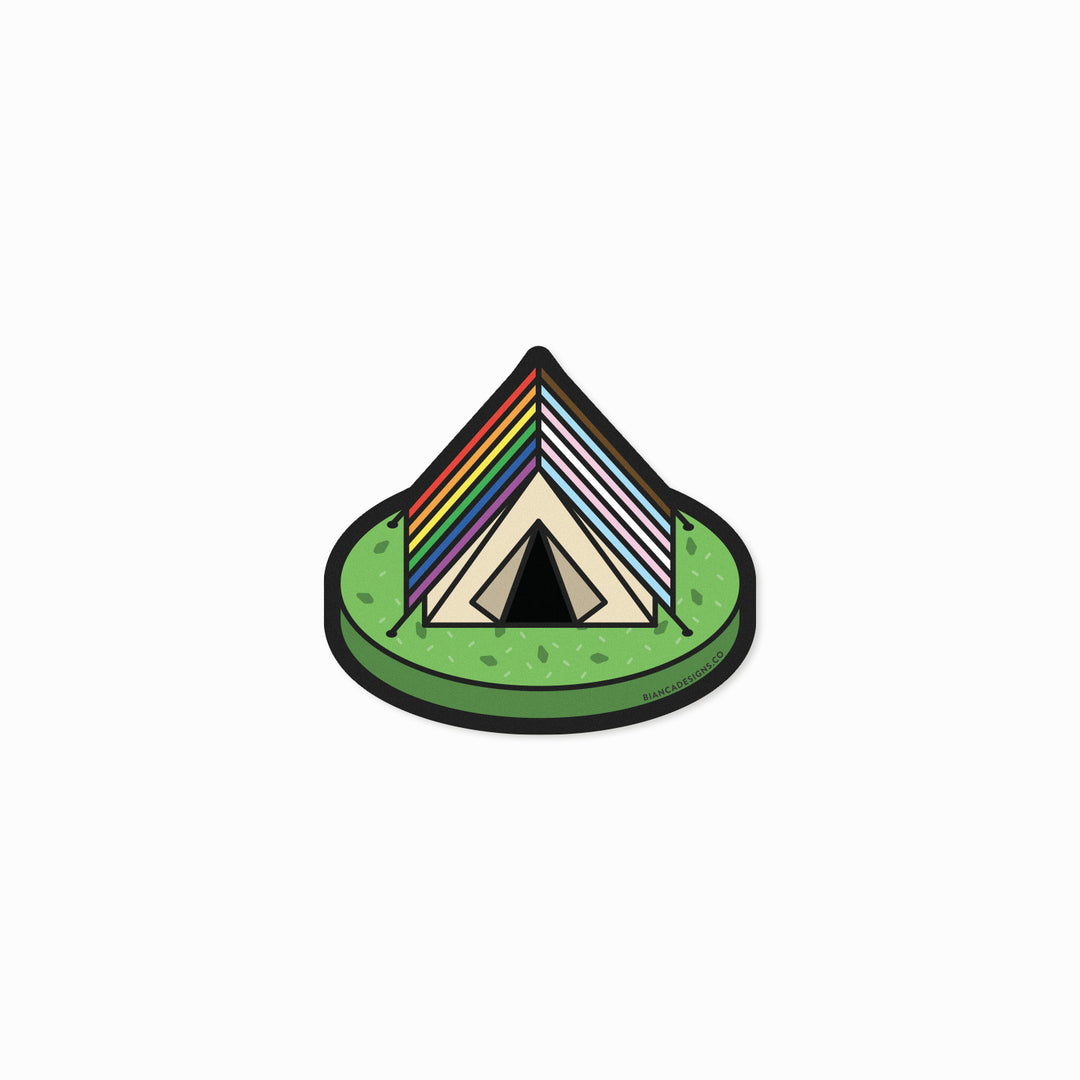 Inclusive Camping Tent Magnet