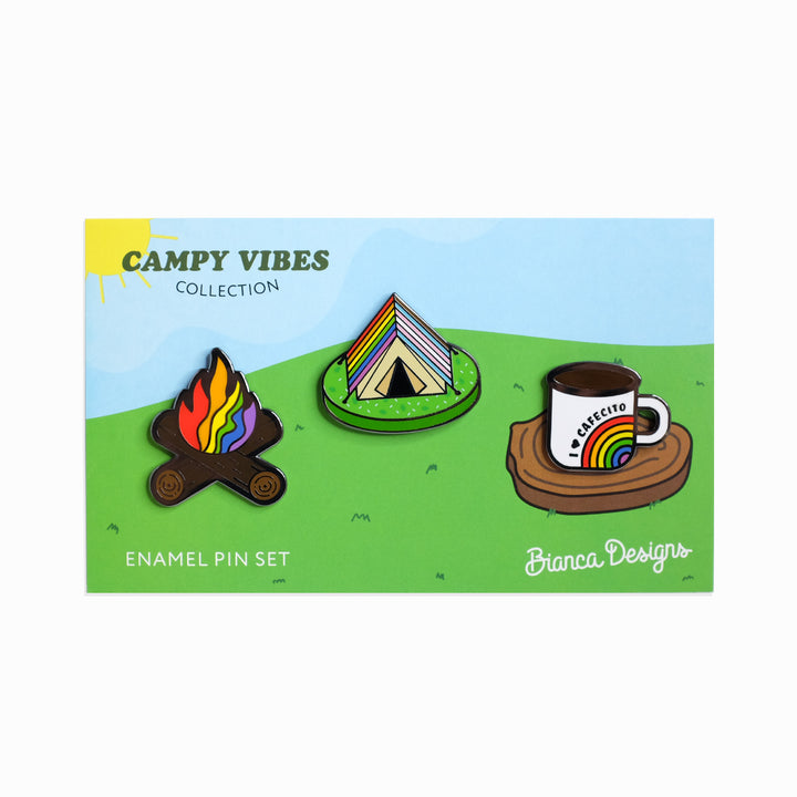 Campy Vibes Pin Set - Bianca's Design Shop