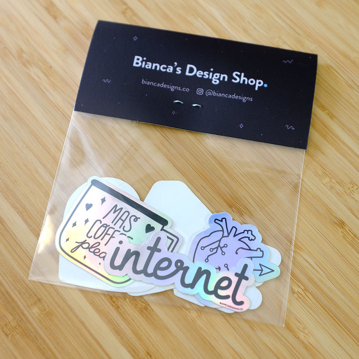 Holographic Designer Sticker Pack - Bianca's Design Shop