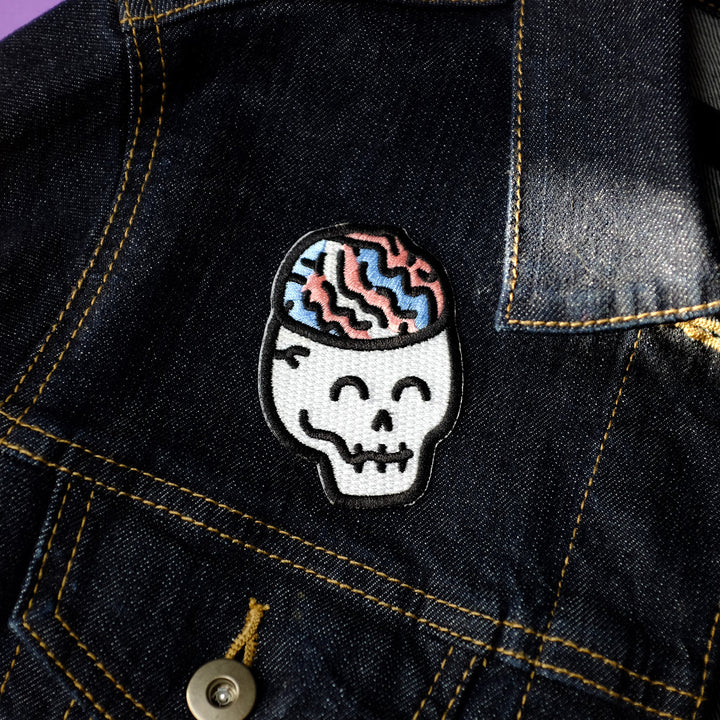 Eerie Brain Skull Patch - Bianca's Design Shop
