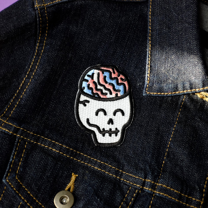 Eerie Brain Skull Patch - Bianca's Design Shop