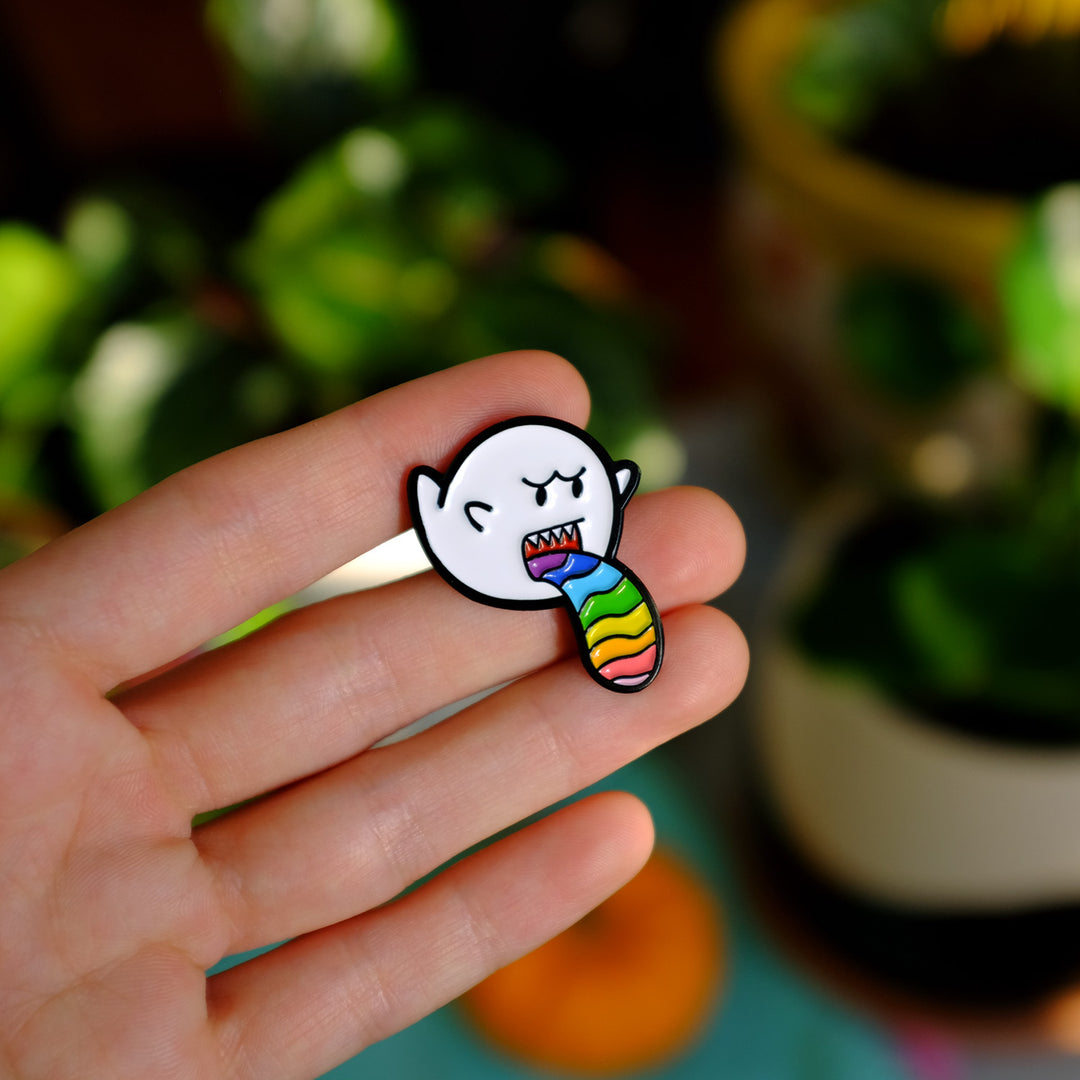 Gay Boo Pin - Bianca's Design Shop