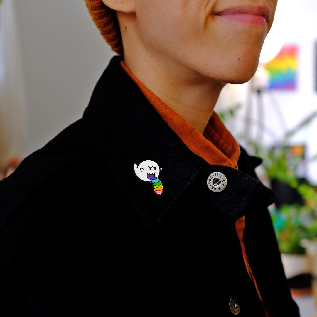 Gay Boo Pin - Bianca's Design Shop