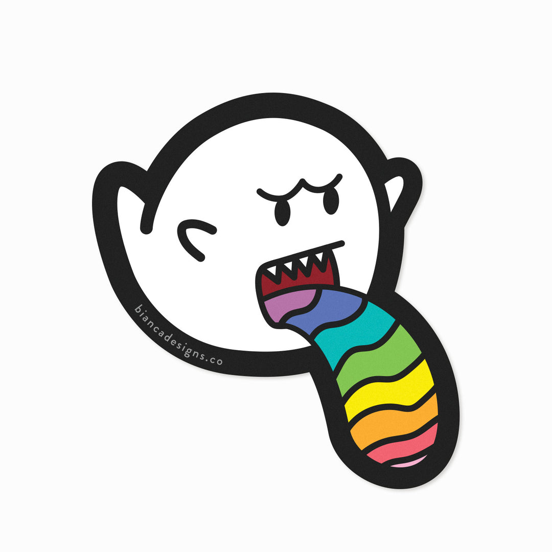 Gay Boo Pride Sticker by Bianca Designs
