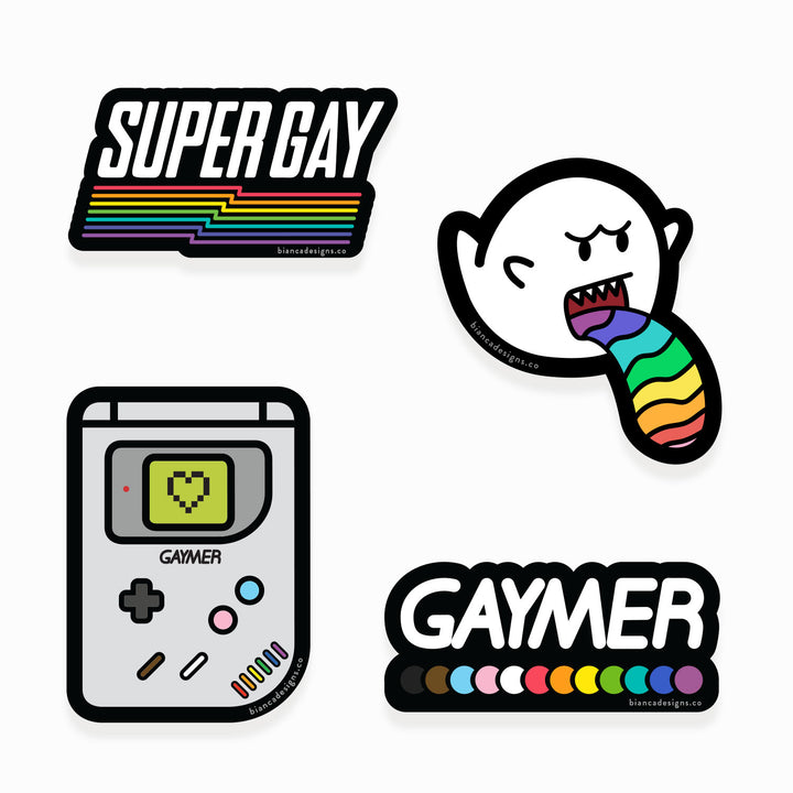 Gaymer Sticker Pack - Bianca's Design Shop