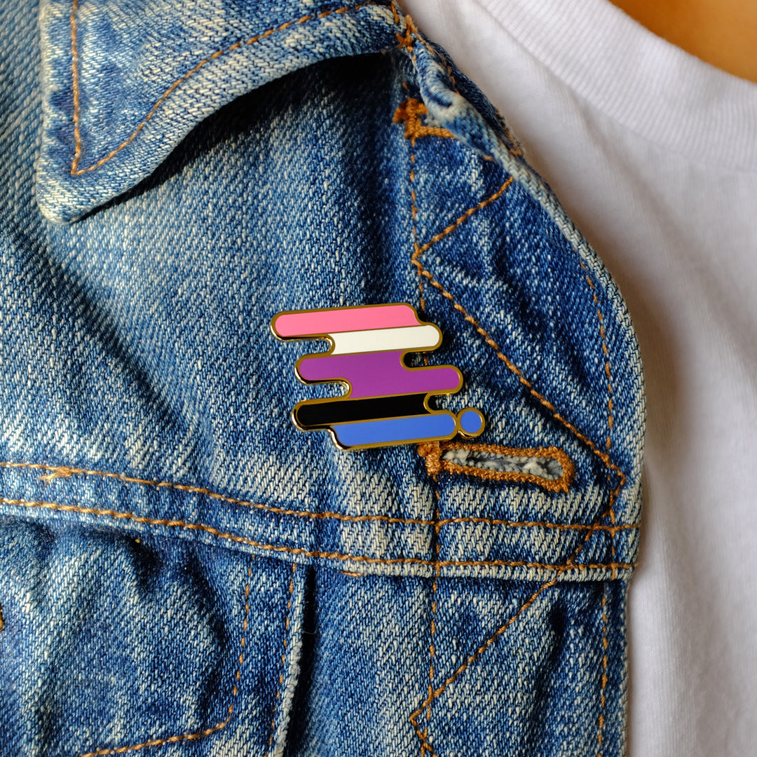 Gender-fluid Pride Pin