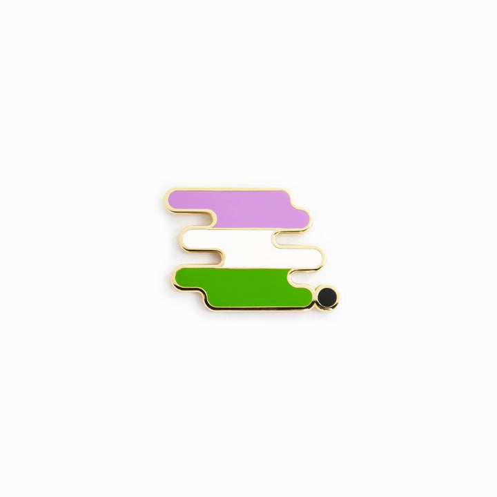 Genderqueer Pride Pin - Bianca's Design Shop