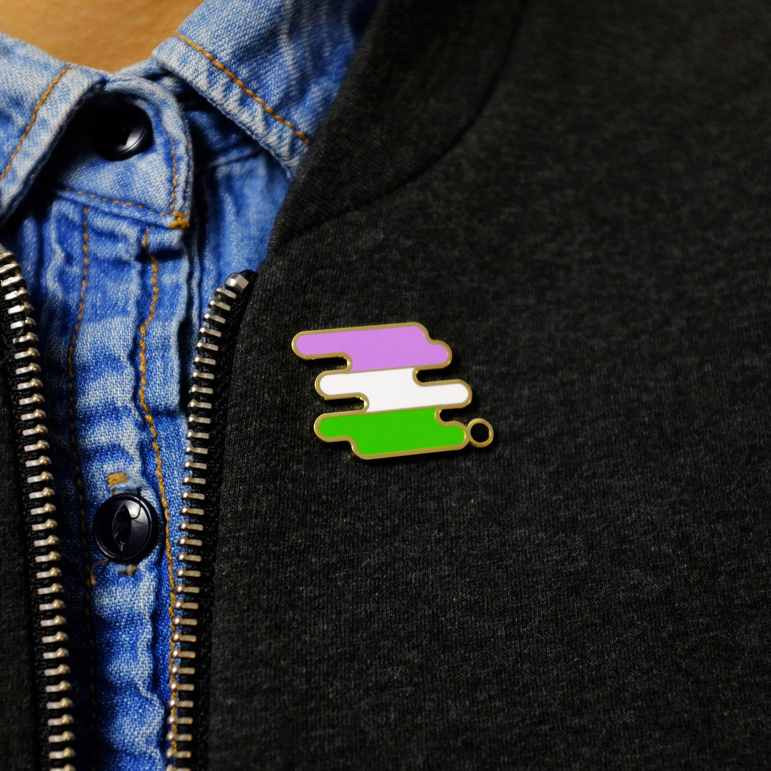 Genderqueer Pride Pin - Bianca's Design Shop