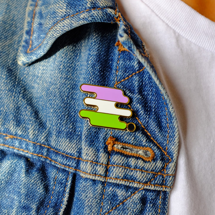 Genderqueer Pride Pin - Bianca's Design Shop