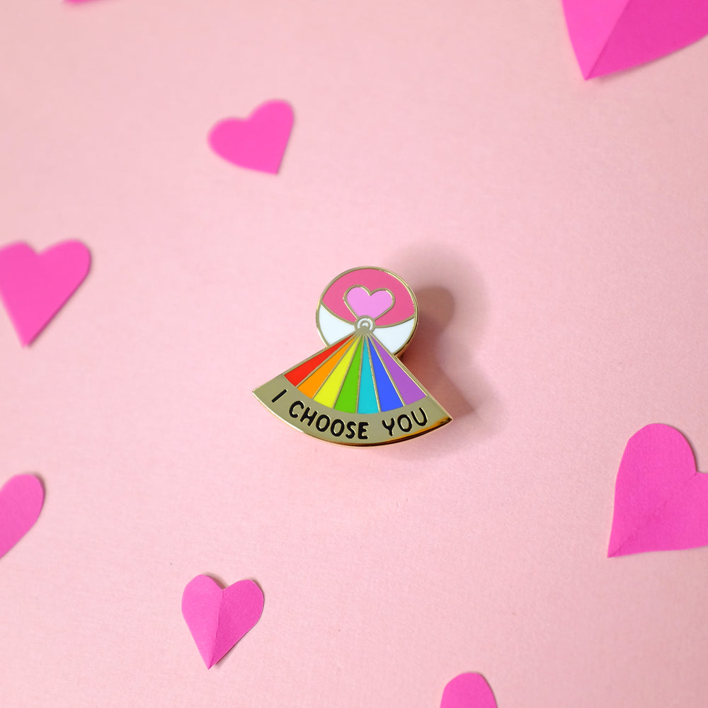 I Choose You Loveball Pin - Bianca's Design Shop