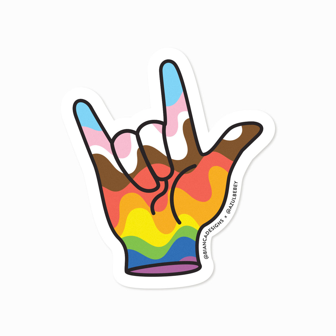 I Love You in ASL Sticker - Bianca's Design Shop