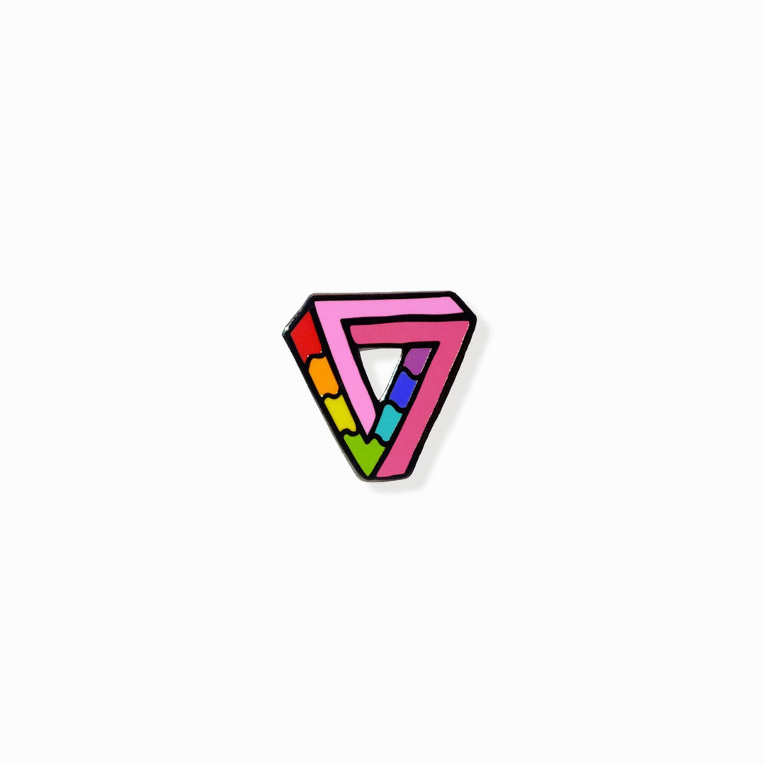 Impossibly Gay Triangle Pin - Bianca's Design Shop