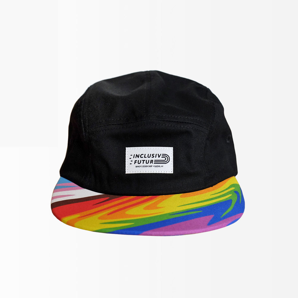 Inclusive Future Pride Camper Hat by Bianca Designs.