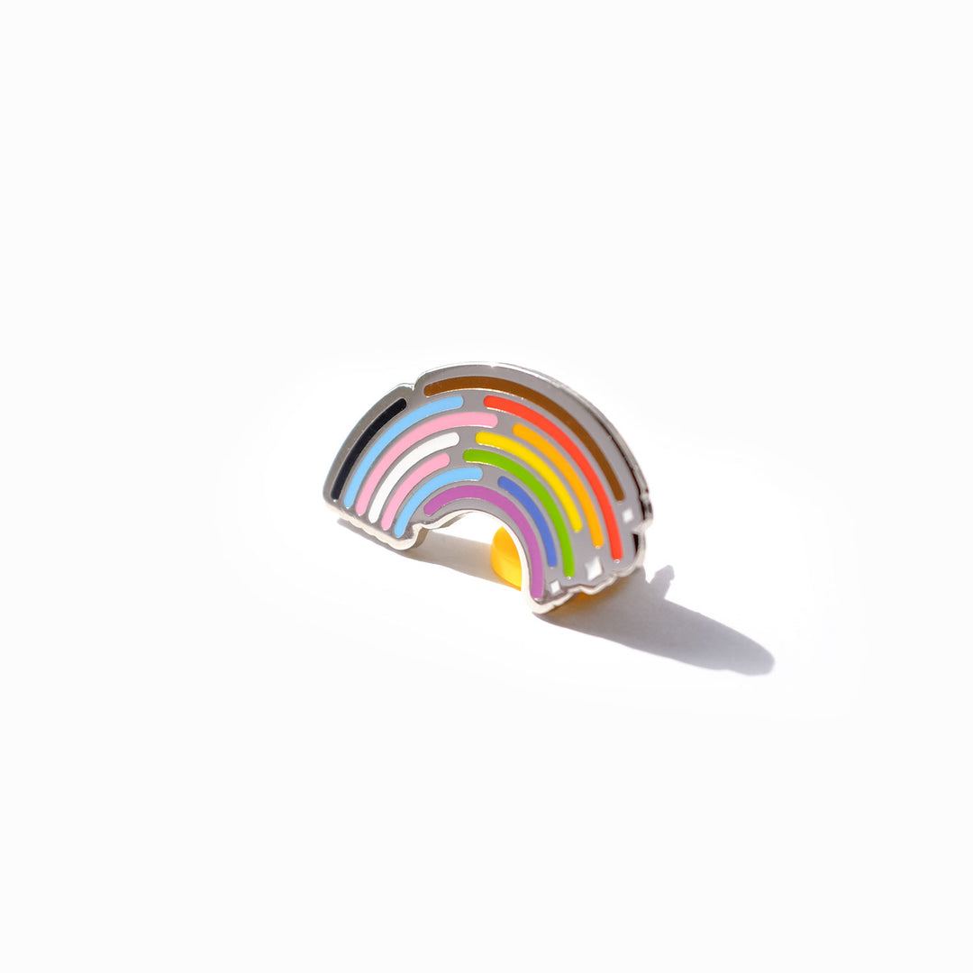 Inclusive Rainbow Pride Pin in Silver by Bianca Designs